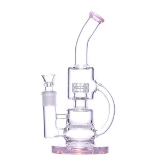 Бонг Bubbler Glass Pink