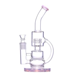 Бонг Bubbler Glass Pink 26 см