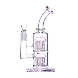 Бонг Phoenix Double Medusa Pink 27 см
