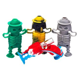 Пипетка для курения Skull (4 варианта цвета) - фото 3