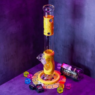 Бонг Black Leaf Silly Skin Cylinder Yellow - фото 3