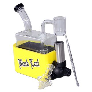 Бонг Black Leaf Travel Rig Yellow with Torch