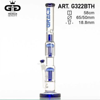 Бонг Grace Glass Blue Umber Cane