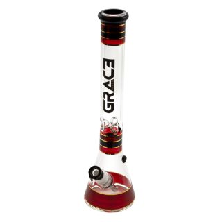 Бонг Grace Glass Classic Beaker Series Red - фото 3