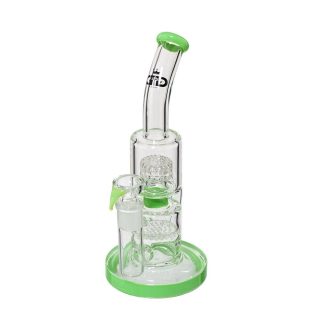 Бонг Grace Glass Double Bubble Green