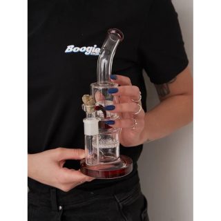 Бонг Grace Glass Double Bubble Red - фото 2