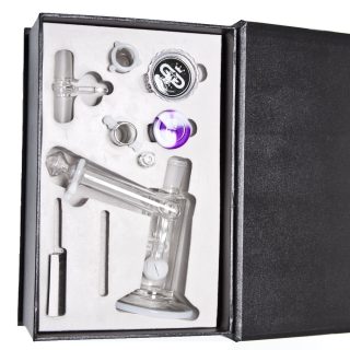 Бонг Grace Glass Drips White в кейсе - фото 2