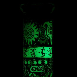 Бонг Grace Glass Tribal Mixed Glow in the Dark - фото 4
