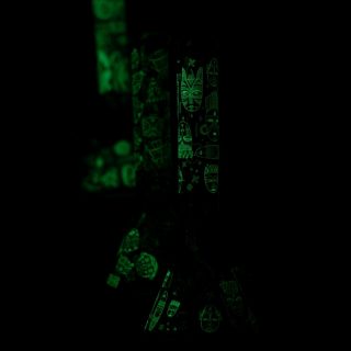 Бонг Grace Glass Tribal Mixed Glow in the Dark - фото 5