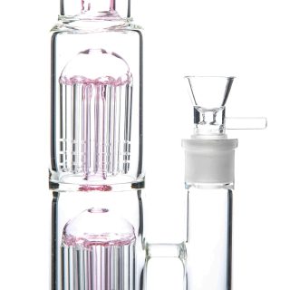 Бонг Tower Perc Triple Pink - фото 2