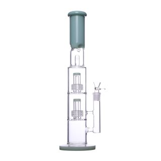 Бонг Triple Perc Green