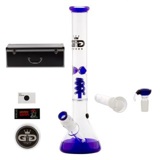 Бонг в кейсе Grace Glass Beaker Baked Blue