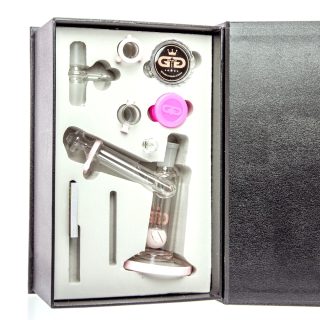 Бонг в кейсе Grace Glass Drips Pink - фото 3