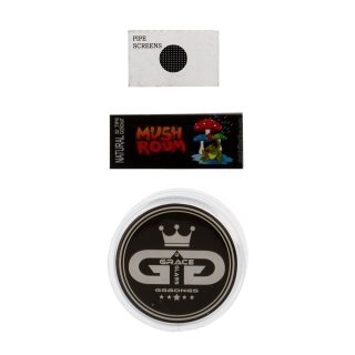 Бонг в кейсе Grace Glass Straight Black Combo - фото 3