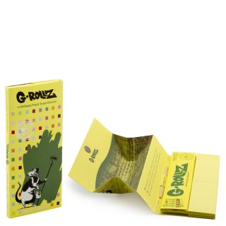 Бумажки G-Rollz Banksy's Graffiti Bamboo Unbleached Tips King Size - фото 2