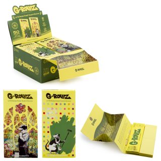 Бумажки G-Rollz Banksy's Graffiti Bamboo Unbleached Tips King Size - фото 4