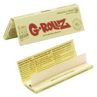 Бумажки G-Rollz Organic Hemp Extra Thin 1¼ - фото 2