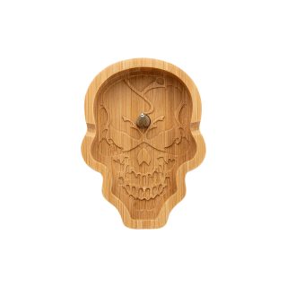 Пепельница Skull Shape Wooden деревянная - фото 2