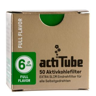 Фильтры угольные ActiTube Extra Slim угольные 6 мм 50 шт - фото 2