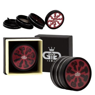 Гриндер Grace Glass Window Black Red