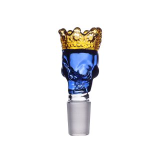 Колпак Glass Skull Gold Mix Color 14.5 мм