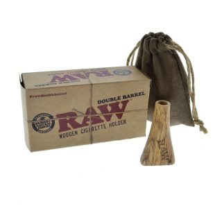 Мундштук для самокруток RAW Wooden Double Barrel Cig Holder 1¼