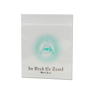 Пакеты Ziplock Black Leaf In Weed We Trust 35x38 мм