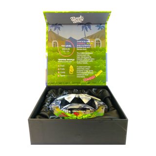 Пепельница Best Buds Crystal Giftbox Strawberry Banana стеклянная - фото 4