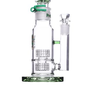 Бонг Phoenix Double Matrix Spiral Green - фото 2