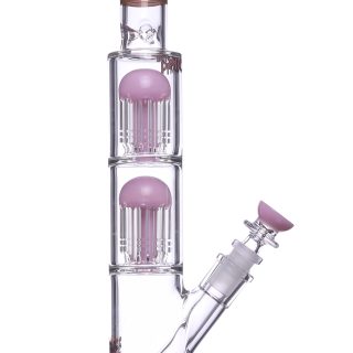 Бонг Phoenix Double Medusa Perc Pink - фото 2