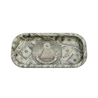 Поднос Black Leaf In Weed We Trust 20.6 x 10.5 см