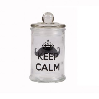 Стеклянная банка для хранения Keep Calm 200 мл