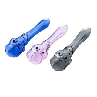 Трубка Glass Skull Mix Color - фото 2