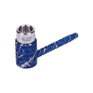 Трубка Кастом Blue металлическая