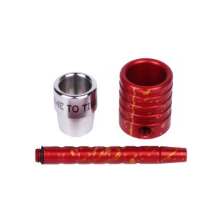 Трубка Кастом Red металлическая - фото 2