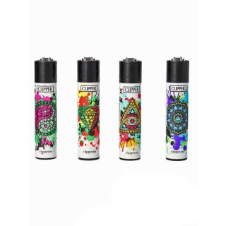 Зажигалка Clipper Splatter Leaf Symbols