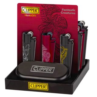 Зажигалка Clipper™ Fantastic Creatures Pattern Metal
