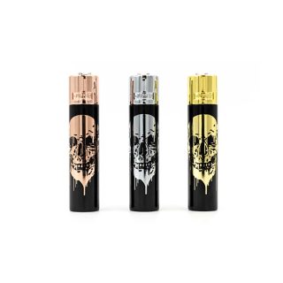 Зажигалка Clipper™ Metal Skulls
