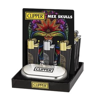 Зажигалка Clipper™ Mex Skulls - фото 2