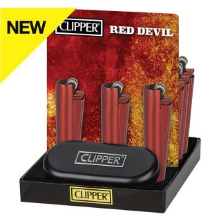 Зажигалка металлическая Clipper™ Micro Red Devil
