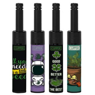 Зажигалка Clipper™ Mini Tube Little Weed