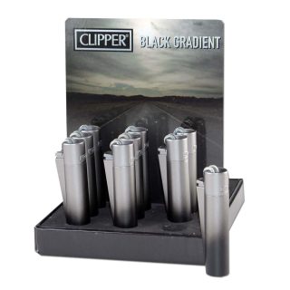 Зажигалка металлическая Clipper™ Black Gradient
