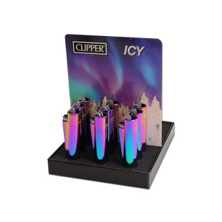 Зажигалка металлическая Clipper™ Icy Colors#2