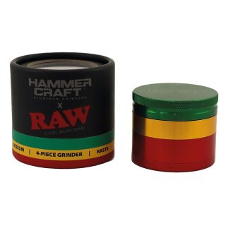 Гриндер RAW Hammer Craft Medium  Aluminium Rasta  - фото 2