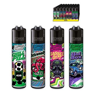 Зажигалка Clipper™ 420 MIX #6
