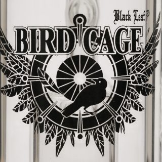 Бонг-бабблер Black Leaf Bird Cage Glass Pipe (Cage Perco) - 3