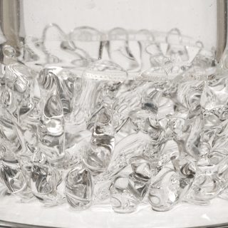 Бонг-бабблер Black Leaf Bird Cage Glass Pipe (Cage Perco) - 4